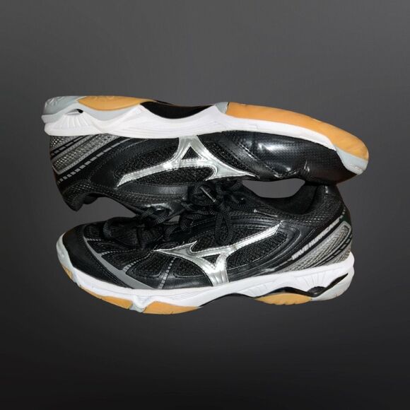 Mizuno Women's Wave Hurricane WOMS WH-BK Volleyball Shoe Size - Picture 8 of 9